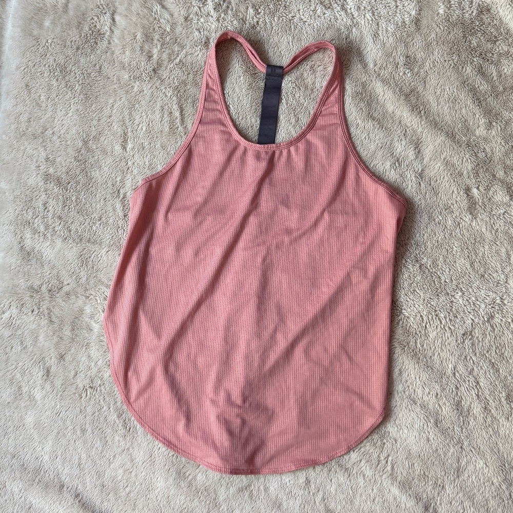 Fabletics Pink Racer Back Tank Top with Relaxed Fit